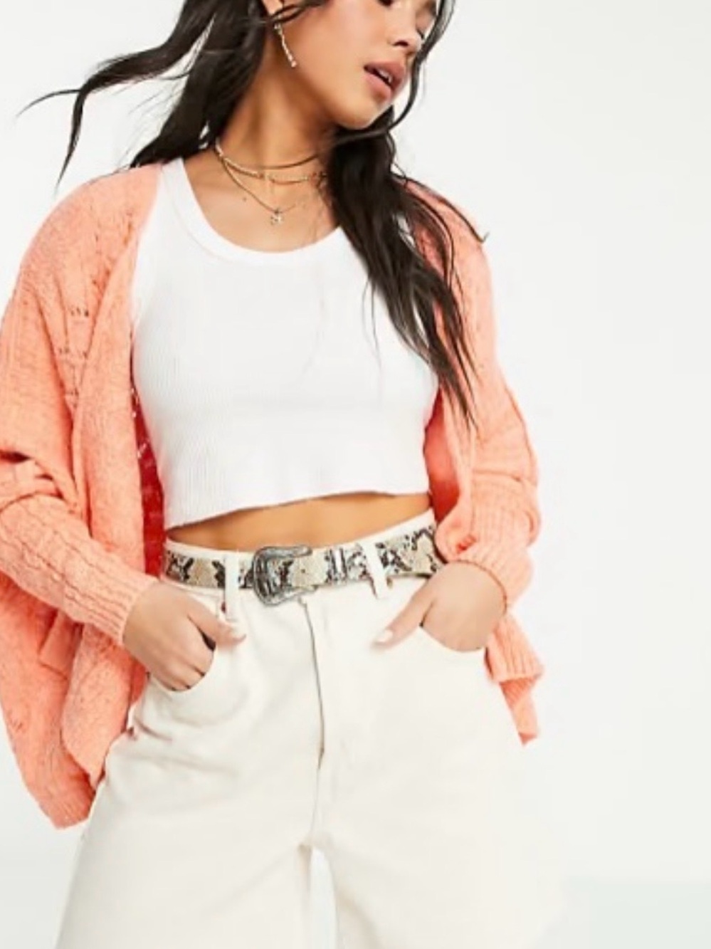 🧡 Free People Sun-Cruised Cardigan